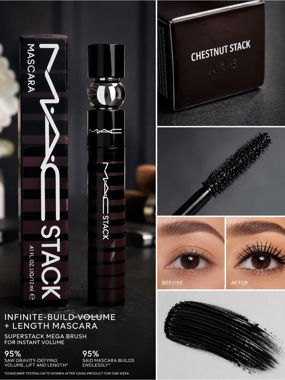 MAC Cosmetics Stack Mascara - Chestnut Stack (Brown)